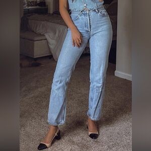 Agolde Women's Straight Leg Jeans - Light Blue
